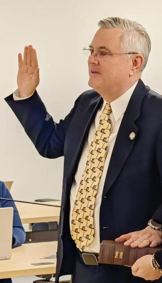 Full-Circle moment: Clougherty sworn in on family Bible - The Lebo Beat